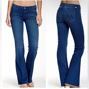MOTHER Women's Flare Jeans in Dark Blue